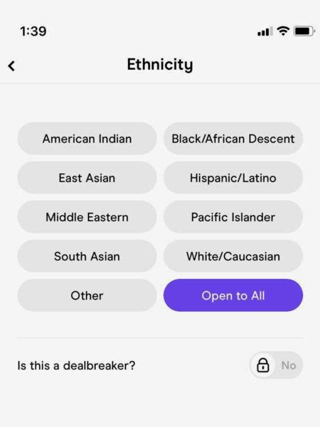 dating apps with ethnicity filter